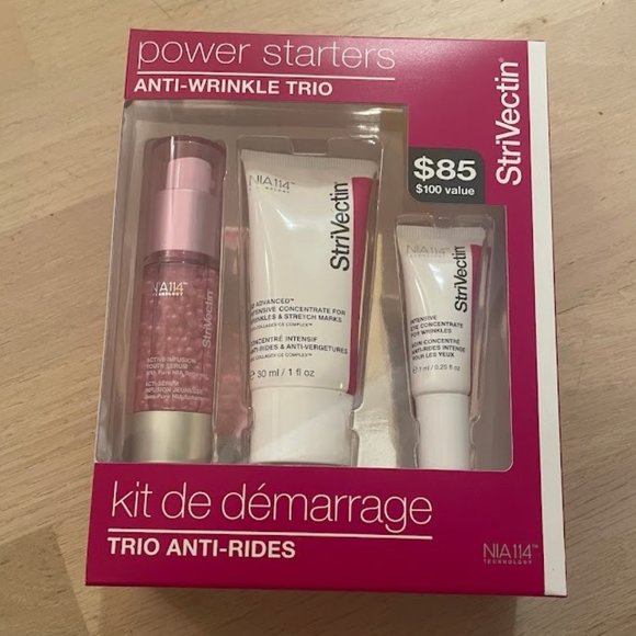 NIB StriVectin Power Starters Anti-Winkle Trio